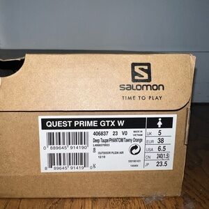 Salomon Quest Prime GTX W Boots - Deep Taupe and Tawny Orange